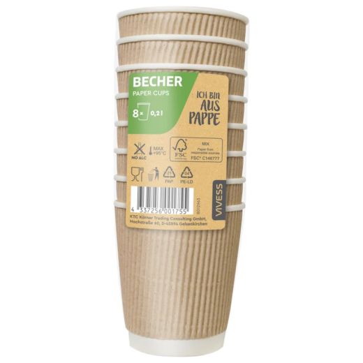 Kaffeebecher Pappe 