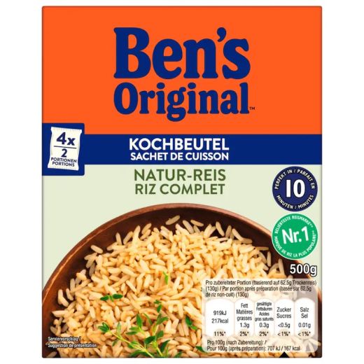Bens Natur-Reis Kochbeutel 4er