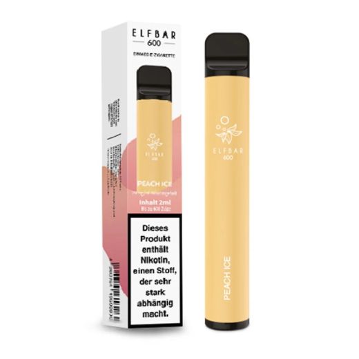 Elf Bar 600 Einweg E-Zigarette - Peach Ice 20 mg/ml