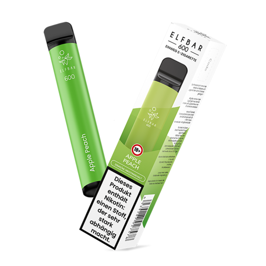 Elf Bar 600 Einweg E-Zigarette - Green Apple 20 mg/ml